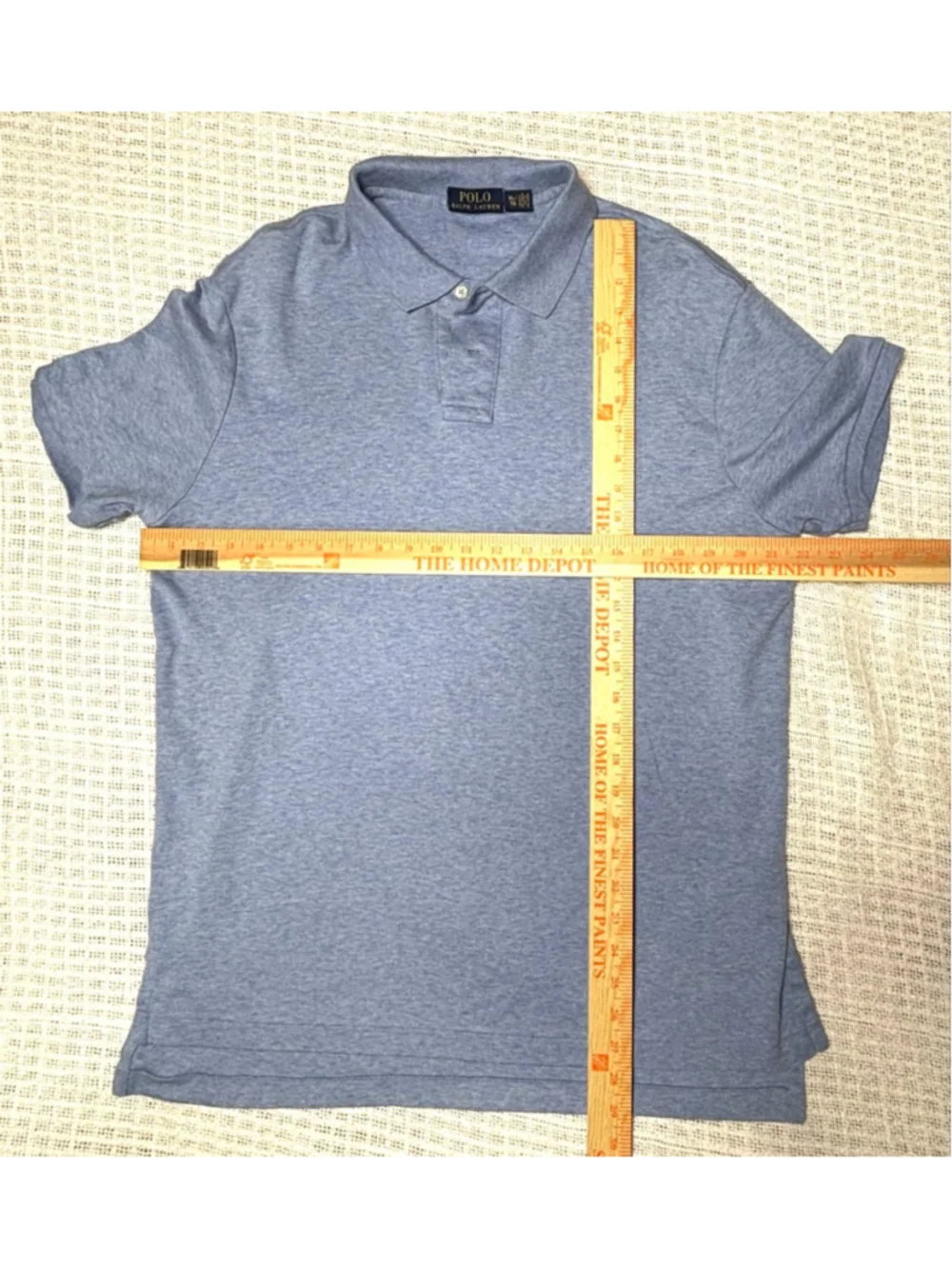 Polo Ralph Lauren Men's Preppy Heather Blue Polo Size XL EUC